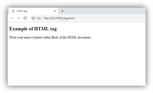 HTML html 标签