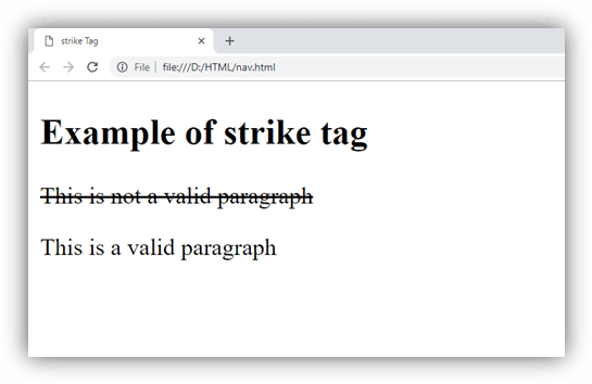 HTML 罢工标签